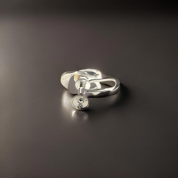 Mikimoto Estate Akoya Pearl Clip-on Earrings Sterling Silver 6.19 mm M435 - Picture 7 of 8